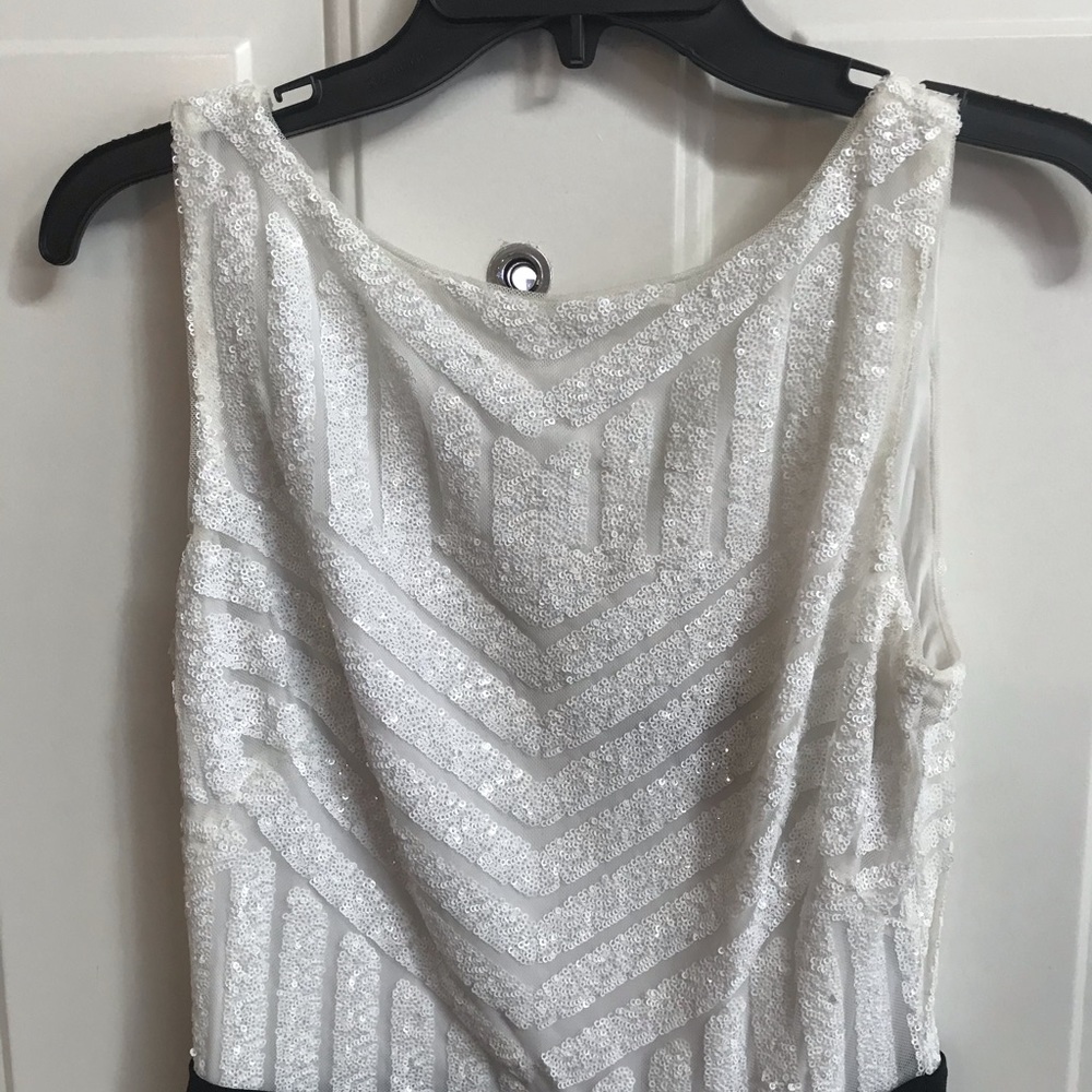 Lauren black and white dress